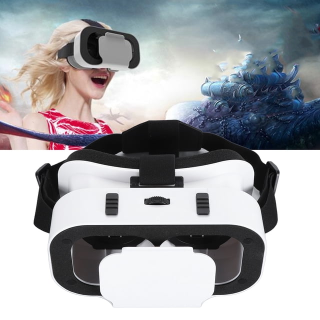 Casque VR 3D, Lunettes de Réalité Virtuelle à Distance Pupillaire Réglable, Conception Ergonomique, Lentilles Optiques HD pour Téléphones Cellulaires de 4,7 à 6,53 Po