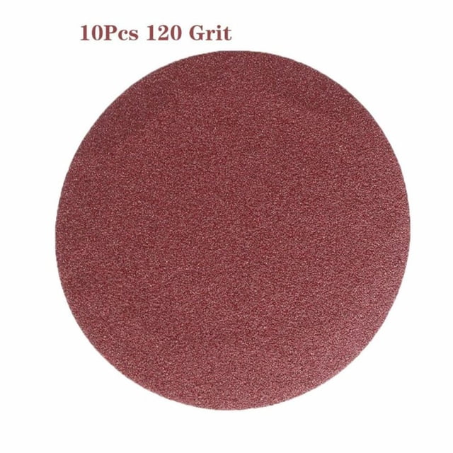 10 Pcs Feuilles de Sable Disques Rondes 5 Pouces/125mm 40-2000Granules Polissage Papier de Sable