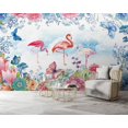 thumbnail image 3 of Papier Peint 3D Flamant Rose Peint SKU# WAL0150, 3 of 8