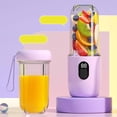 thumbnail image 4 of USB Rechargeable Portable Juicer Cup 600ml Smart Electric Blender Cordless Personal Mini Blender with Safety Lock System for Home Office Outdoor Use Smoothie Maker with Powerful 200W Motor, 4 of 9