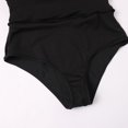 thumbnail image 4 of Women‘s One Piece Swimsuits Shirred Tummy Control Bathing Suits Irregular Hem Skirted Swimdress with Swim Brief, 4 of 8