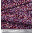 thumbnail image 3 of Soimoi Black Rayon Fabric Brush Stroke Abstract Print Fabric by Yard 42 Inch Wide, 3 of 3