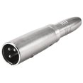 thumbnail image 3 of Unique Bargains XLR  Male to 1/4' 6.35mm Female Socket Audio Adapter For Microphone Plug In Audio Connector Mic Male Plug 1pcs, 3 of 3