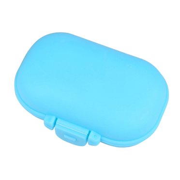 Pill Organizer Portable Daily Pill Cases for Holding Pills 4 Compartments Travel Pill Dispenser Holder Container