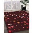 thumbnail image 3 of Ahgly Tapis Rectangulaire Lavable en Machine Intérieur Transitionnel Marron Chocolat, 8 Pieds x 10 Pieds, 3 of 7
