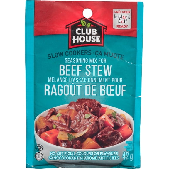 Club House, mélange pour sauce sèche / assaisonnement / marinade, ragoût de bœuf, mijoteuse