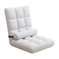 thumbnail image 2 of Elodie Chaise de Sol avec Soutien Dorsal 5 Positions Réglable Fauteuil Inclinable d'Appartement Blanc, 2 of 8