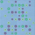 thumbnail image 1 of Ahgly Company Tapis d'Intérieur Lavable en Machine Carré Transitionnel Bleu Iceberg, 6 Pieds Carré, 1 of 7