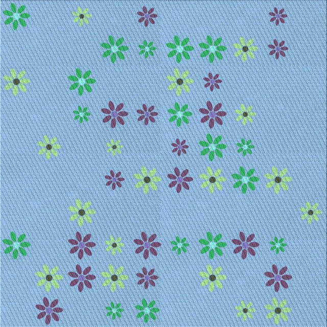 Ahgly Company Tapis d'Intérieur Lavable en Machine Carré Transitionnel Bleu Iceberg, 6 Pieds Carré