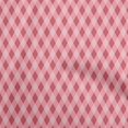 thumbnail image 1 of oneOone Cotton Jersey Pink Fabric Check Argyle Craft Projects Decor Fabric Printed By The Yard 58 Inch Wide, 1 of 4