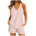 thumbnail image 2 of Gspmoly Hauts d'Été, Mode Maison pour Femmes Décontractée de Pâques Imprimée et Pantalon Ensemble de Pyjama à Manches Courtes avec Poches Chemises pour Femmes Offres Prime, 2 of 7