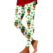 Kcodviy Women Print Tights Leggings Opaque Leggings for Women Plus Size Control Yoga Sport Leggings Briefs for Women Cotton for Women High Waisted Workout Leggings Women Leggings