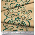 thumbnail image 2 of Soimoi Rayon Fabric Ogee Damask Print Fabric by Yard 42 Inch Wide, 2 of 5
