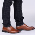 thumbnail image 4 of Kcodviy Classical Style Shoes for Men Leather Loafer Shoes Men Slip on Pu Men's Shoes Leather Low Rubber Sole Leather insoles for Mens Shoes Block Heel Work, 4 of 5