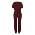 thumbnail image 5 of Timegard 2 Piece Sets for Women Summer Short Sleeve Tops and Drawstring Pants with Pockets Comfy Casual Sets, 5 of 5