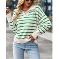 thumbnail image 3 of Chandail Rayé Printemps et Automne 2023 pour Femmes Doux Confortable Chaud Haut Décontracté pour Femmes, 3 of 5