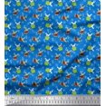 thumbnail image 1 of Soimoi Cotton Duck Fabric Leaves,Watermelon & Rabbit Kids Fabric Prints by Yard 42 Inch Wide, 1 of 3