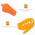 thumbnail image 2 of OULII 4pcs Great Sound Whistle with Lanyard Orange Plastic for Daily Exercise, 2 of 5