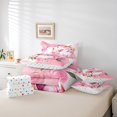 thumbnail image 4 of YST Kids Cartoon Pig Bedding Set, 7-Piece Spring Blossom Comforter Set, Kawaii Piggy Theme, Twin Size, 4 of 4