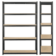 thumbnail image 1 of Yaheetech 5 Tiers Metal Storage Shelf with Adjustable Height, Black, 1 of 9