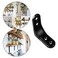 thumbnail image 3 of GUOOL Fityle Shelf Supports Floating Shelves Tripod Triangle Shelf Brackets for Home, Black 2Inch, 3 of 9