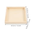 thumbnail image 2 of OULII 5Pcs Wooden Puzzle Organizer Trays Light Brown Natural Finish Portable Sturdy Square Display for Decor, 2 of 8