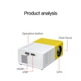 thumbnail image 4 of Dvkptbk Small Household Projector LED Portable Projector Supports HD 1080p Outdoor Mobile Power Supply, 4 of 9