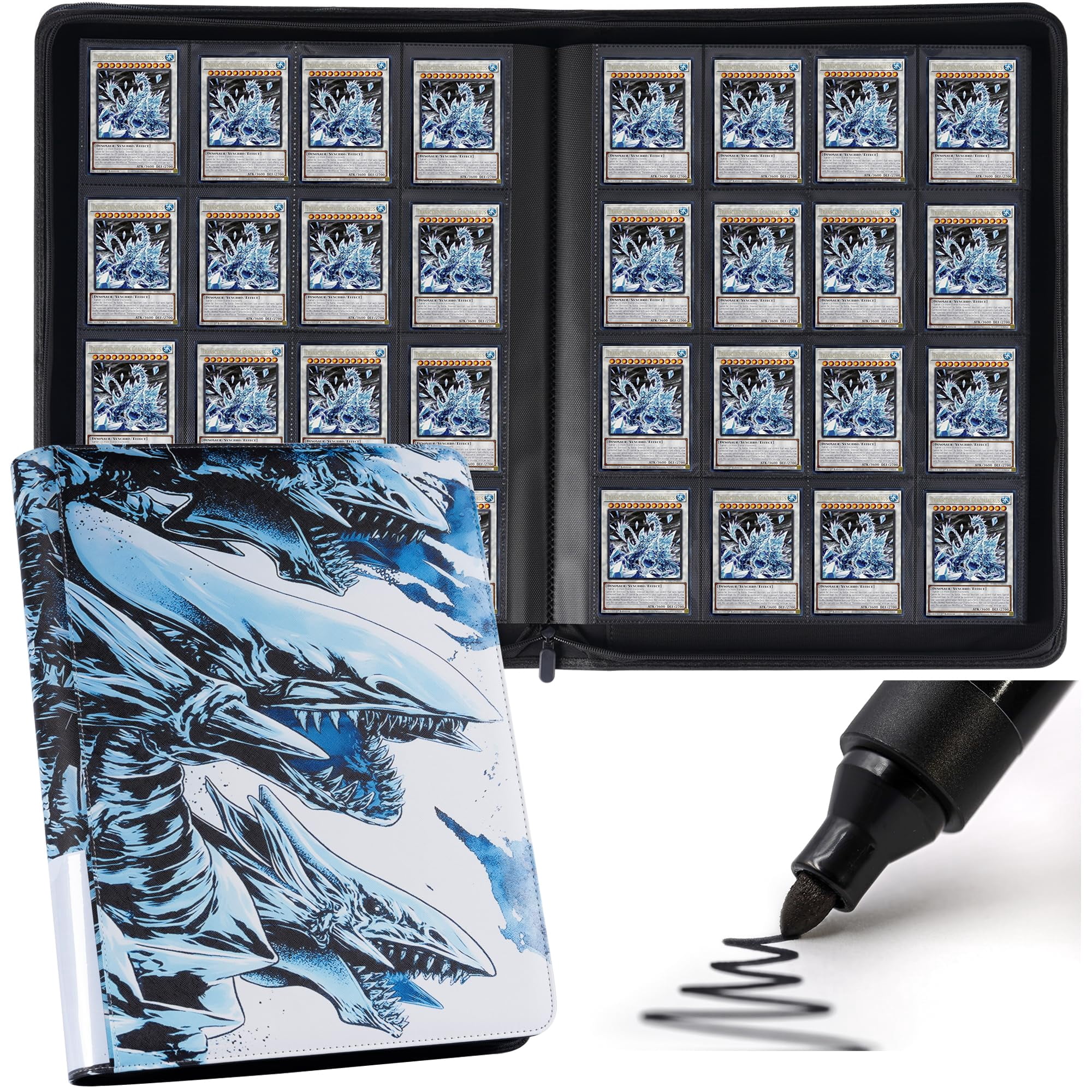 yugioh card folder DRZERUI Binder for Cards Accessories Yu-Gi-Oh! TRADING CARD