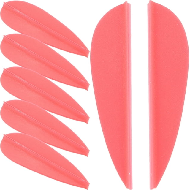LEEYNEER 20 Pcs Outdoor Archery Props Red Droplet 20pcs Small Arrow Fletchings Parts Replacement Vanes Reusable