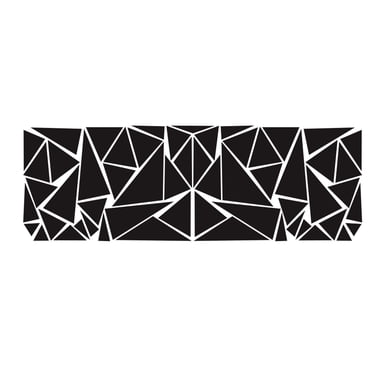 FlyFlise 2 Pieces Triangles Vinyl Car Body Stickers Long Stripe Door Sticker Vinyl