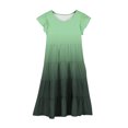 thumbnail image 4 of RXIRUCGD 2025 Vêtements d'Été pour Enfants Mode Filles Nouvelle Robe d'Été à Manches Courtes Poches à Volants Col Rond Imprimé, 4 of 4