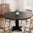 thumbnail image 4 of AKDSteel Table à Manger Ronde de Style Ferme de 47 Pouces – Table de Cuisine en Bois Gris avec Base Robuste pour Salle à Manger, Salon, 4 Places (Table Seulement), 4 of 7