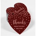 thumbnail image 2 of Inkdotpot Real Rose Gold Foil Thanks From The New Wedding Tags Favor Hang Paper Tags 50 Pieces, 2 of 6