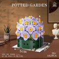 thumbnail image 3 of Garden Purple Yellow Flowers Botanical Collection Set, 182 Pieces Modular Buildings, Decorative Home Office Creative Construction Toy Gifts, 3 of 5