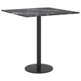 thumbnail image 3 of vidaXL Table Top Black 40x40 cm 6 mm Tempered Glass with Marble Design, 3 of 4