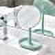 thumbnail image 3 of Jinsinto Makeup Mirror Small Round Plastic Bathroom Mirror Adjustable Standing Mirror with Makeup Or Jewelery Storage - Light Blue, 3 of 4