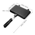 thumbnail image 4 of CIMAXIC Double-sided Bakeware Baking Plate Sandwich Baking Mold Non-stick Baking Pan,13.98"X9.45"X1.18", 4 of 5