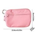 thumbnail image 2 of Women's Nylon Keychain Wallet - Multi Pocket Zipper Pouch for Coins, Cards & Keys D, 2 of 2