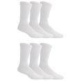 thumbnail image 1 of Athletic Works Men's Cotton Crew Socks 6-Pack, 1 of 5