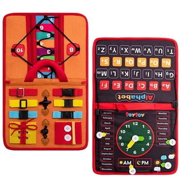 Tableau d'Activités pour Tout-Petits en Feutre : Jouet Sensoriel Portable