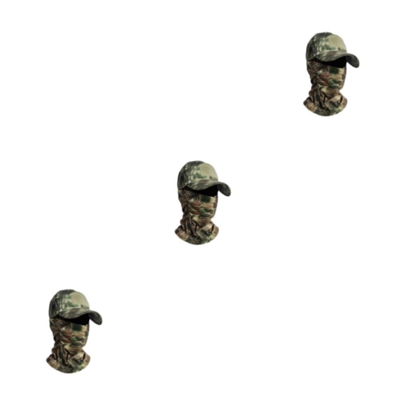 kurtrusly Cagoule Casquettes de Baseball pour Hommes Chapeau de Cyclisme Chapeaux d'Été Chapeaux de Soleil Extérieur Camouflage Couvre-Visages Randonnée Pêche Casquette de Sport Type 10 Ensemble de 3