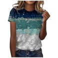 thumbnail image 1 of Pompotops Blouse Décontractée Ample pour Femme, Mode, Imprimée, Col Rond, T-Shirt, Chemises, Blouse, T-Shirt Imprimé, Liquidation, 1 of 5