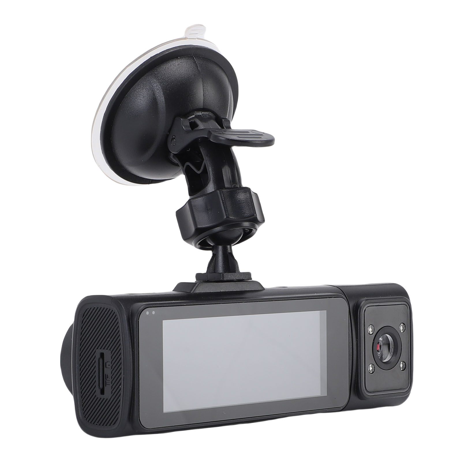 1080P Dash Cam, Type C Charging ABS Aluminum Alloy 3 Channel Dash Cam 24Hr Parking  for Outdoor