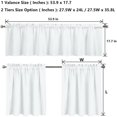 thumbnail image 3 of Valentine''s Day Kitchen Curtains Valance Set of 3,Cute Dwarf 36 Inch Length Tier Curtains with Valance Love Heart Rose Cafe Bar Window Curtains, Rod Pocket,Easy to Install, 3 of 5