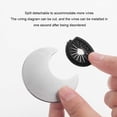thumbnail image 3 of Baohd Desk Hole Cover Round Waterproof Detachable Insulative Round Anti-rust Adjustable Nonslip Desktop Cable Fixing Grommet 50mm Silver 1Set, 3 of 6