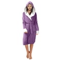 thumbnail image 2 of Kcodviy Women Winter Plush Lengthened Fit Leather Jacket Shawl Bathrobe Home Clothes Petite Jackets Long Sleeved Robe Coat, 2 of 6