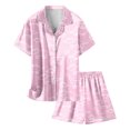 thumbnail image 5 of Pyjama en Satin pour Filles, Ensembles de Pyjama à Colorier DIY pour Filles, Ensemble de Pyjama à Boutons pour Filles, Ensemble de Pyjama Classique, Pyjamas de Noël pour Enfants 4T 5T, 5 of 5