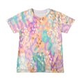 thumbnail image 2 of Rbaofujie T-Shirt Décontracté pour Filles Manches Courtes Col Rond Tenue d'Été Dégradé Hauts Soldes Liquidation, 2 of 5