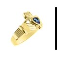 thumbnail image 3 of RYLOS Rings Gold Plated Silver Claddah Love, Loyalty & Friendship Heart 6MM Gem Irish Wedding Band Claddagh Rings June Alexandrite Jewelry Size 6, 3 of 6