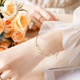 thumbnail image 1 of WIFKLSIIPG Fashion Simple Double Chain Stacking 26 Letters Gold Stainless Steel Bracelet Initials Bracelet for Women Teen Girls Jewelry Chain Bracelet, 1 of 3